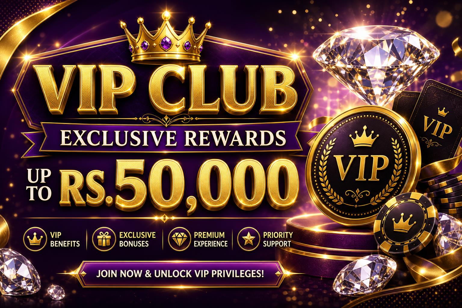 VIP Club Exclusive Rewards up to Rs.50,000